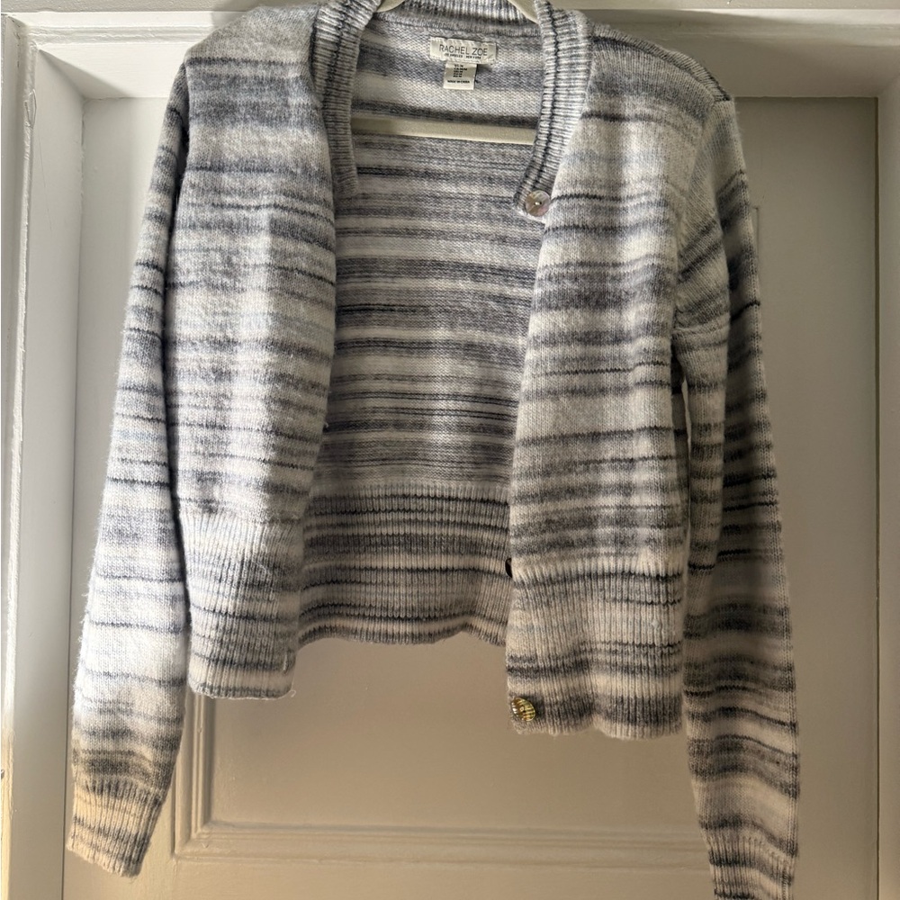 Striped Gray Women's Sweater